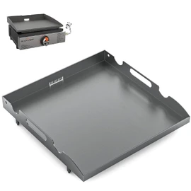 Griddle Replacement Top for Blackstone 17 Inch Grill, Flat Top Griddle for 1832 1814 1650 1819 1945 with Rear Grease System Cooking Station, 17" Powder Coated Steel Flat Top Grill