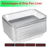 DONSIQIZZ 30Pack Grill Drip Pans Compatible for Weber 6415 Grills,