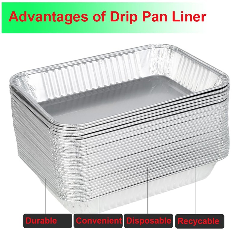 DONSIQIZZ 30Pack Grill Drip Pans Compatible for Weber 6415 Grills,