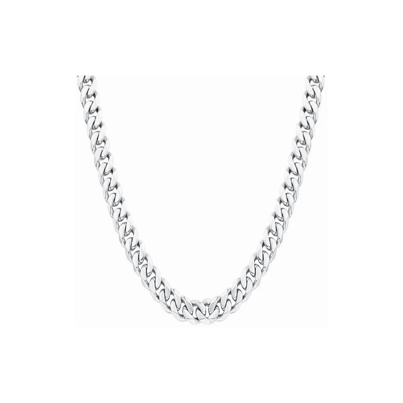 Razzberry Mens 5mm Wide 60cm Length Stainless Steel Chunky Cuban