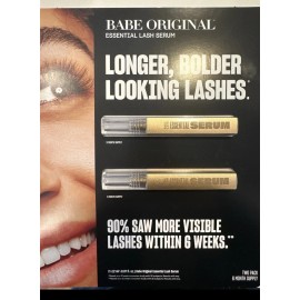 Babe Original Essential Eyelash Serum (6 Month Supply | 2X 2mL / 0.07 oz)
