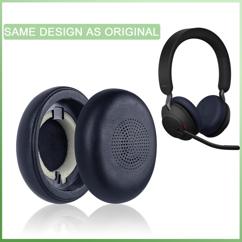 Replacement Earpads for Jabra Evolve2 65(65MS 65UC USB)/Evolve2 40 (40UC
