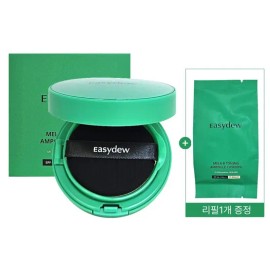 Easydu 이지듀 기미 앰플 쿠션 멜라 비 토닝 본품 15g 1개 +리필 15g 1개 (21호) Easy Dew Spot Ampoule Cushion Melabi Toning 15g 1pcs + Refill 15g 1pcs (No. 21)