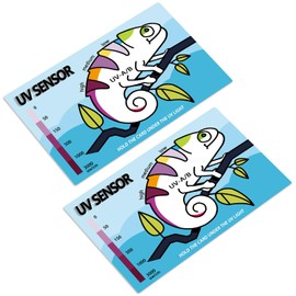Reptile UV Sensor Ultraviolet Sensor UVB Reptile Light Test Card Pack of 2