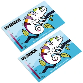 Reptile UV Sensor Ultraviolet Sensor UVB Reptile Light Test Card Pack of 2
