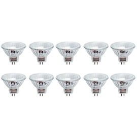 Anyray A2001Y (10-Pack) Clear MR11 12Volt 8-Watts Precision Halogen Reflector Fiber Optic Light Bulb 8W 12V