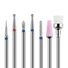 GreenLife 7pcs Nail Drill Bits Kit Emery Diamond Bit Set