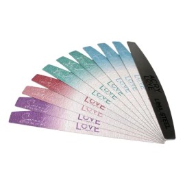 Acry Love, Lima De Acero Para Uñas. Set Steel, 10 Limas