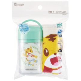 Skater OA5AG-A Anti-Bacterial Hot Towel Set, With Case, Shimajiro 23, Made in Japan, 12.6 x 12.0 inches (32 x 30.5 cm)