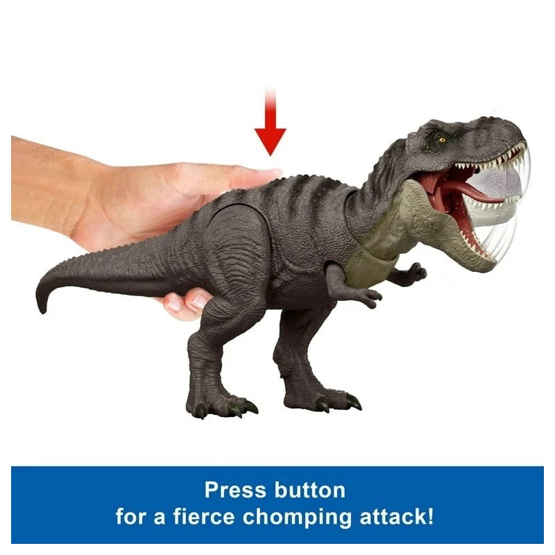 Jurassic World Rebirth Lab Lockdown Tyrannosaurus Rex T-Rex Chomp Attack