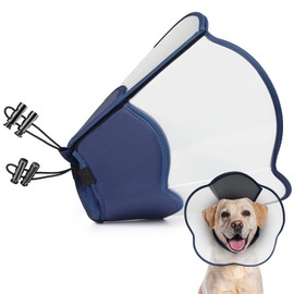 Soft Dog Cone Collar Alternative for Extra Large Dogs After Surgery, Adjustable Pet Head Neck Recovery Cone Anti-Lick, Comfortable Elizabethan Protective Collar Cone of Shame for Healing