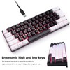 60% Wired Gaming Keyboard, RGB Backlit Ultra Compact Mini Keyboard,