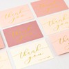 Crisky 50 Pcs Dusty Rose Thank You Cards With 50