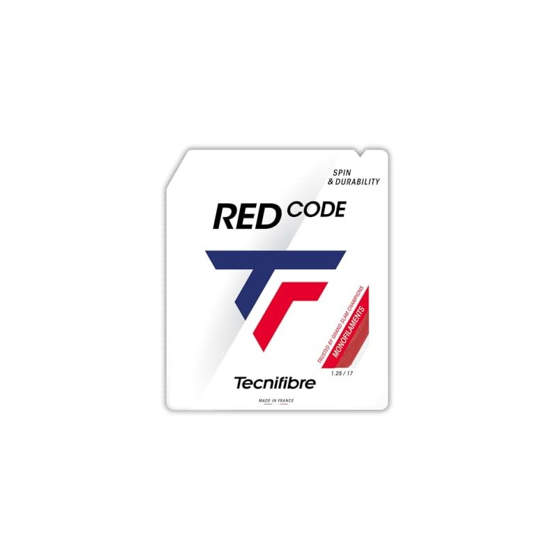 Tecnifibre Redcode Tennis String 1.25mm Red - 12m Set