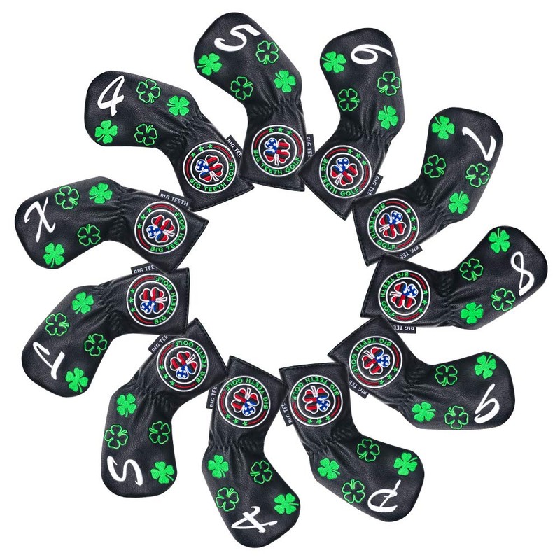 Big Teeth Golf Iron Covers Headcovers Set 11 Pieces (4-9,