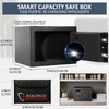 ROLOWAY Money Safe Box with Keys and Fireproof Money Bag
