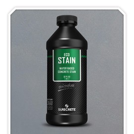 Surecrete EcoStain Water-Based Concrete Stain - 32 Ounce Concentrate (Pewter)