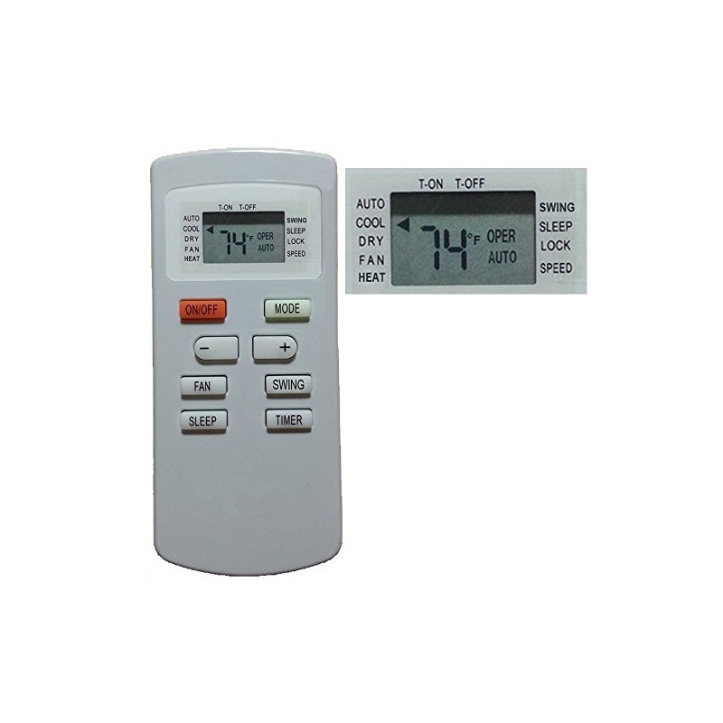 Replacement for Soleus Air GREE Air Conditioner Remote Control for