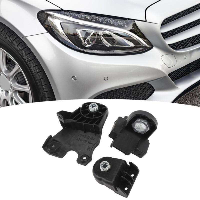 3PCS Headlight Bracket Repair Kit Stable Long Lasting Use A2058200514