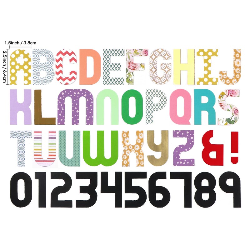 BAOFALI Mini Alphabet Punch Board, 6x4.25inch Paper Hole Punches for
