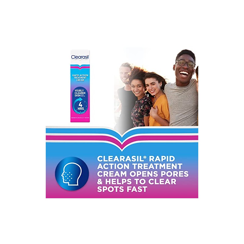 Clearasil Rapid Action Treatment Cream 25ml Pack of 3