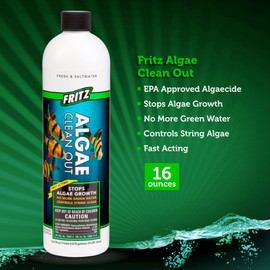 Fritz Aquatics Algae Clean Out - Algaecide for Fresh and Salt Water Aquariums, 16 oz