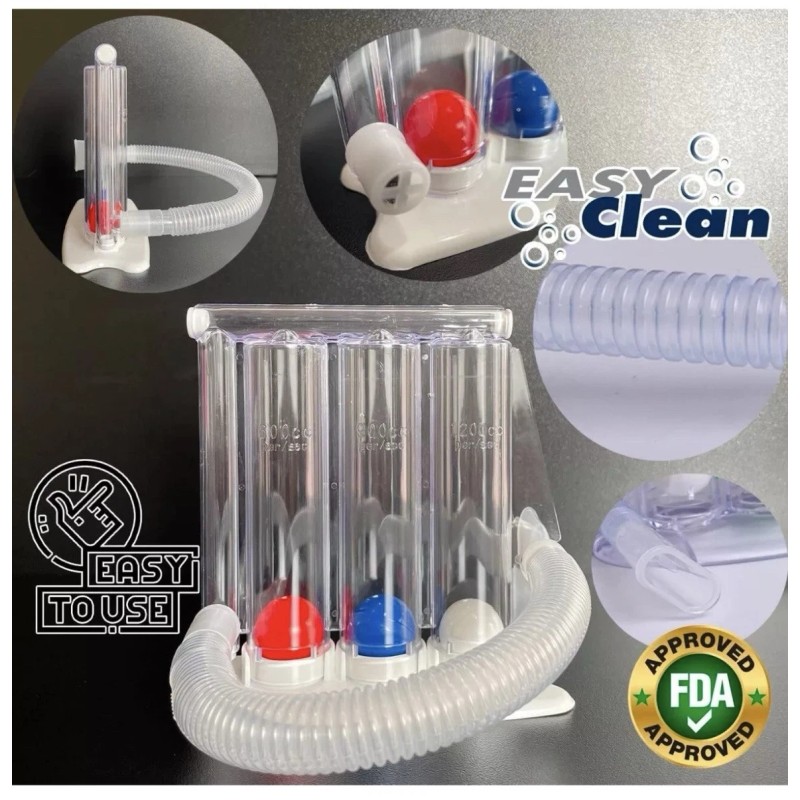 ALRIER Deep Breathing Exercise for Lungs - Respiratory Exerciser -