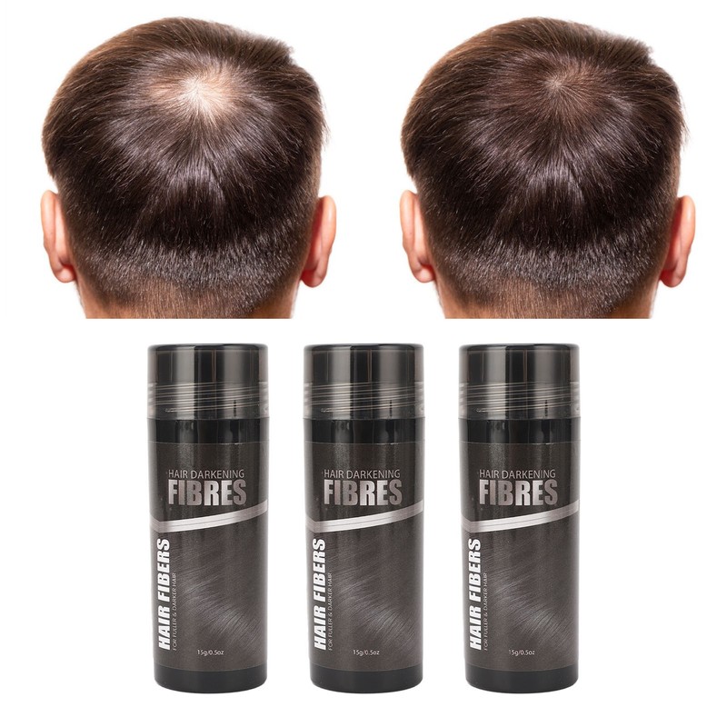 3pcs 15g Hair Volumizing Powder Fluffy Dense Hair Thickening Fibers