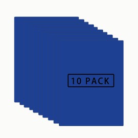 Royal Blue HTV Heat Transfer Vinyl Bundle: 10 Pack 12" x 10" Sheets - Royal Blue Iron on Vinyl for T-Shirt, Heat Transfer Vinyl for Cricut, Silhouette Cameo or Heat Press Machine