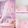 Pink Bed Canopy for Girls, Mosquito Netting for Bedroom, Bed
