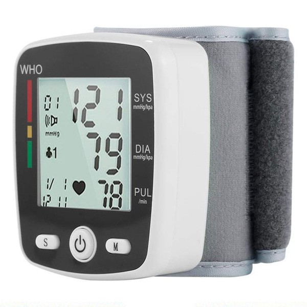 1pc Wrist Blood Pressure Monitor, Electric Automatic Blood Pressure Measuring Machines for Home Use, LCD Screen Display, Portable Blood Pressure Test Meter