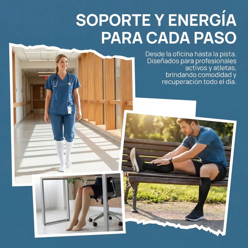 3 Pares Medias De Compresión Para Várices Y Circulación