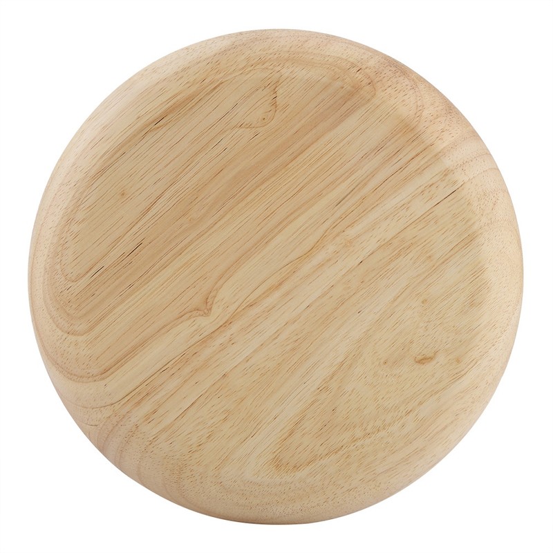 Elegant Round Wood Tea Tray Sushi Snacks Fruits Serving Plate