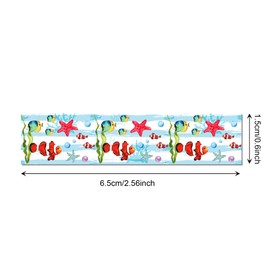 JOINFANXIN 12 Rolls Underwater World Washi Tape Set, Sea Life Cartoon Decorative Tape, Holiday Decorative Tape for Scrapbooking Supplies, DIY Crafts