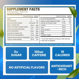 Morning Buzz Morning Buzz Energy Drink Powder - Energy Boost Drink Mix - Sugar-Free Energy with Antioxidants - Morning Kickstart and Sports Nutrition Endurance Product - 30 Servings, Blue Raspberry, 8 Ounces