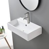 SHACO Contemporary 21" X 12" Porcelain Ceramic Wall Mounted Bathroom