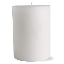 TAG Trade Associates Group Chapel 3x4 White Pillar Candle Unscented Drip-Free Long Burning Hours for Home Decor Wedding Parties 3x4 White