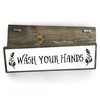 Wash Your Hands - Wooden Sign With Metal - Farmhouse