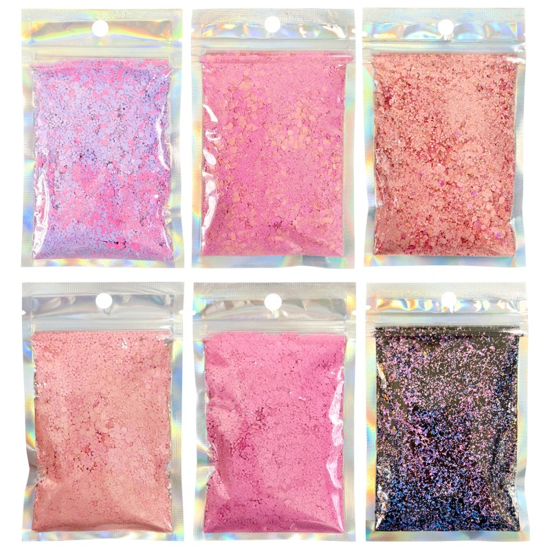 Cost s 6pcs 1oz Bag Valentine's Day Chunky Glitter for
