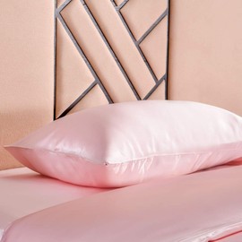 THXSILK 100% 19 Momme Silk Pillowcase Cushion Cover with Zip - Silk Pillow Cover - Super Soft and Smooth Silk Pillow Cover
