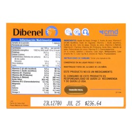 Dibenel Vitaminas minerales antioxidantes omega 3 30 capsulas CMD
