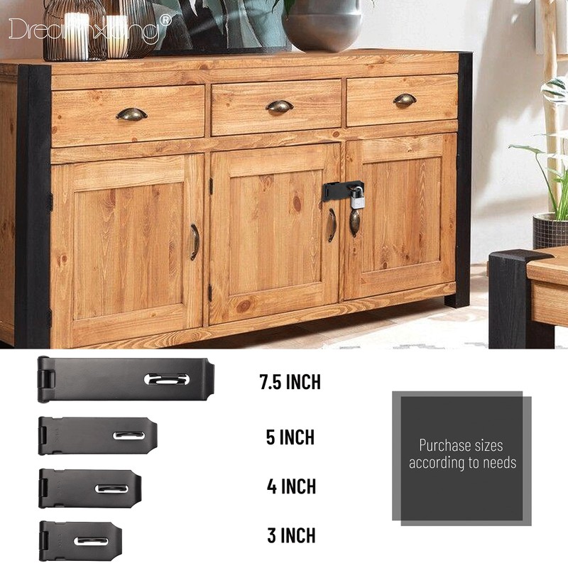 5"Heavy Duty Door Lock Hasp Latch-1 Pack