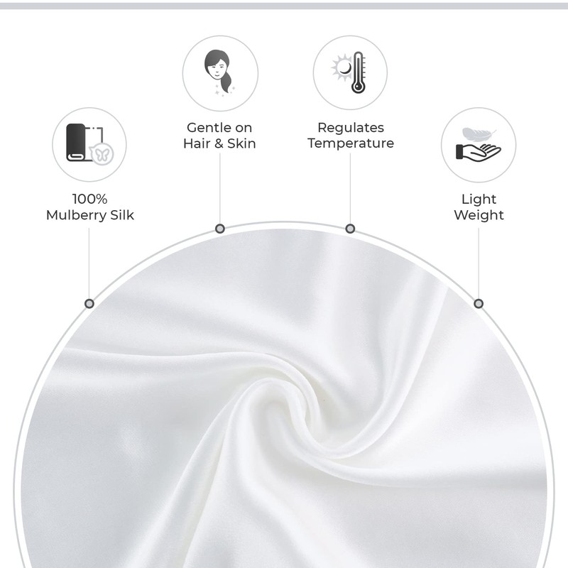 Gioia Casa Luxury Pillowcase - 100% Pure Mulberry Silk on