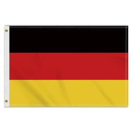 2×3 FT Germany Flag, Medium 60×90 150D german Outdoor Banner,Double Side Printing American Decor For Patio Garden With Brass Gromment