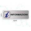 Nitek Nummernschild Informationen aus satiniertem Aluminium 150 mm x 150