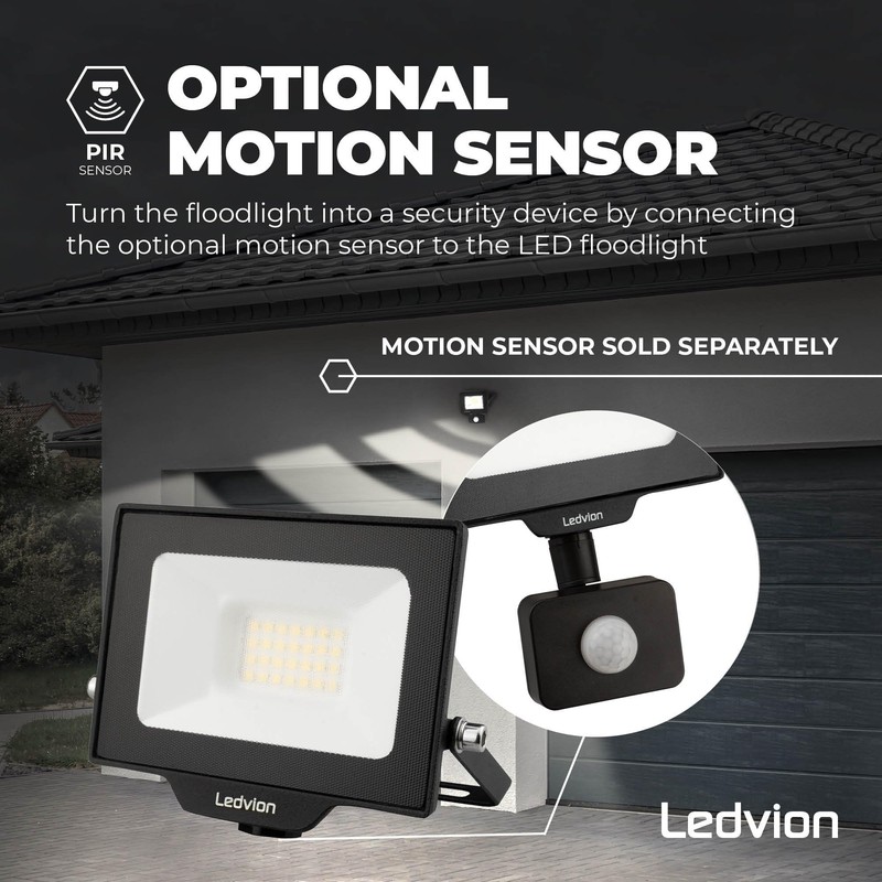 Ledvion LED Spotlight with 0.5 m Cable, 50 Watt Osram
