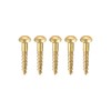 sourcing map Wood Screws M1.6 x 8 mm Slotted Round