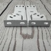 RollEase Double Vertical Skyline Brackets Set SLB660DBVW for Dual Shades