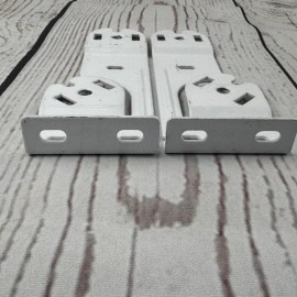 RollEase Double Vertical Skyline Brackets Set SLB660DBVW for Dual Shades - White