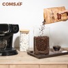 ComSaf Glass Pantry Storage Containers, 156/51 oz Large Square Flour